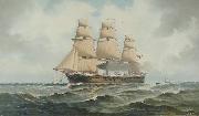 Henry J. Morgan HMS 'Penelope' oil painting artist